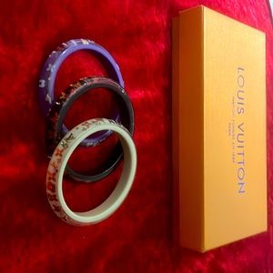 Never Been Used NEW authentic Louis Vuitton Set of 3 Bracelets